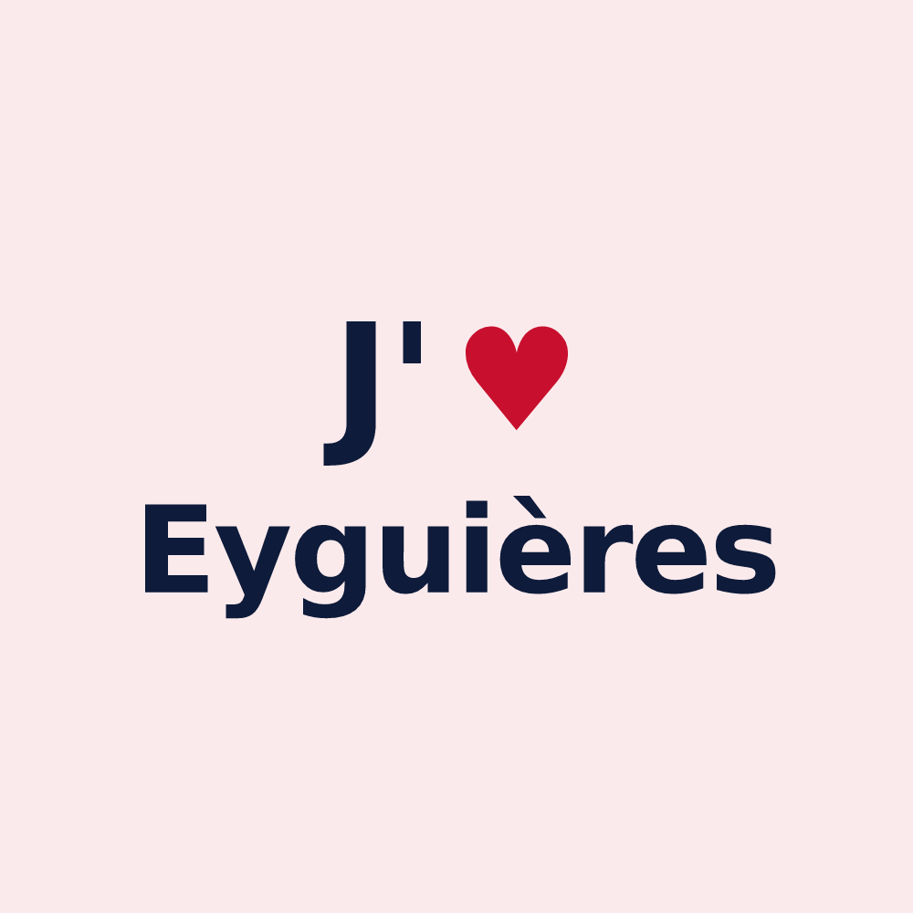 Magnet personnalisé Eyguières — design J'aime Eyguières