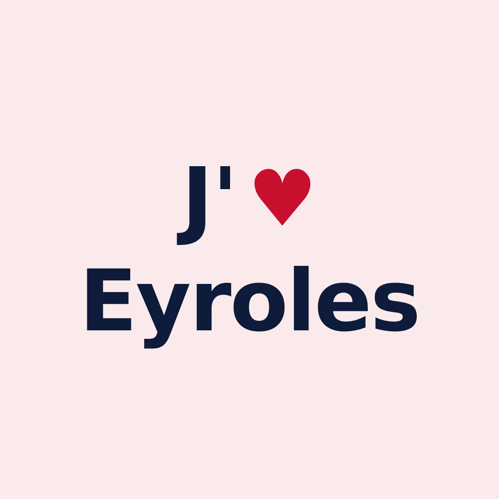 Magnet personnalisé Eyroles — design J'aime Eyroles