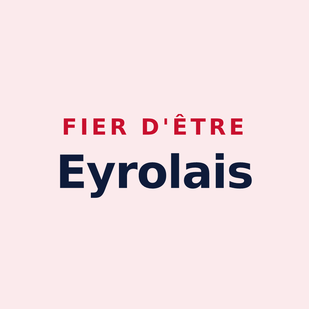 Magnet « Fier d'être Eyrolais » — design pour Eyroles