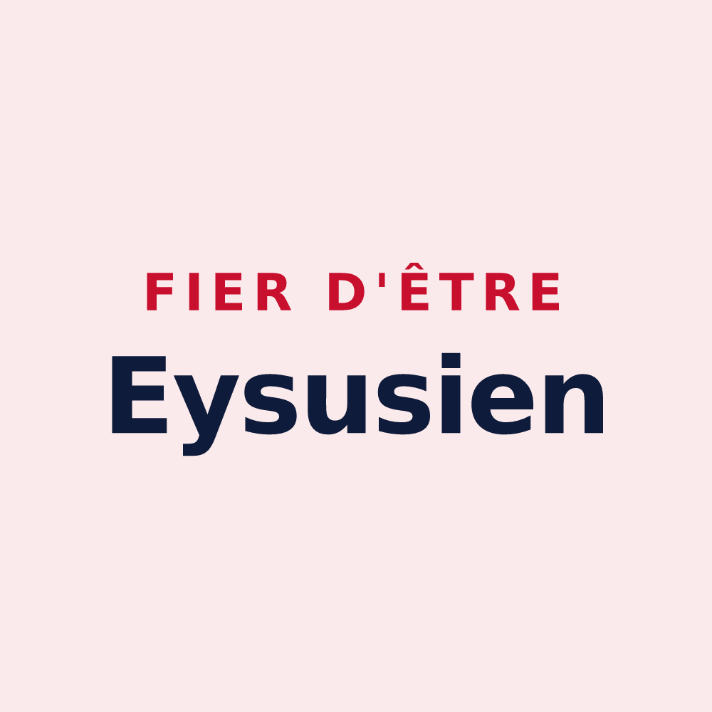 Magnet « Fier d'être Eysusien » — design pour Eysus