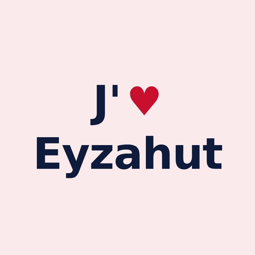 Magnet personnalisé Eyzahut — design J'aime Eyzahut