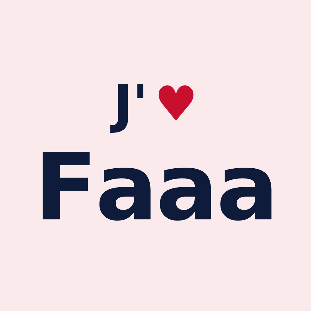 Magnet personnalisé Faaa — design J'aime Faaa