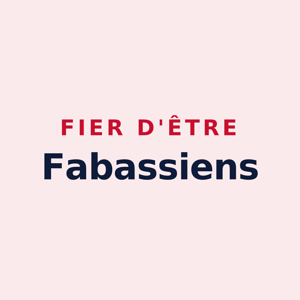 Magnet « Fier d'être Fabassiens » — design pour Fabas