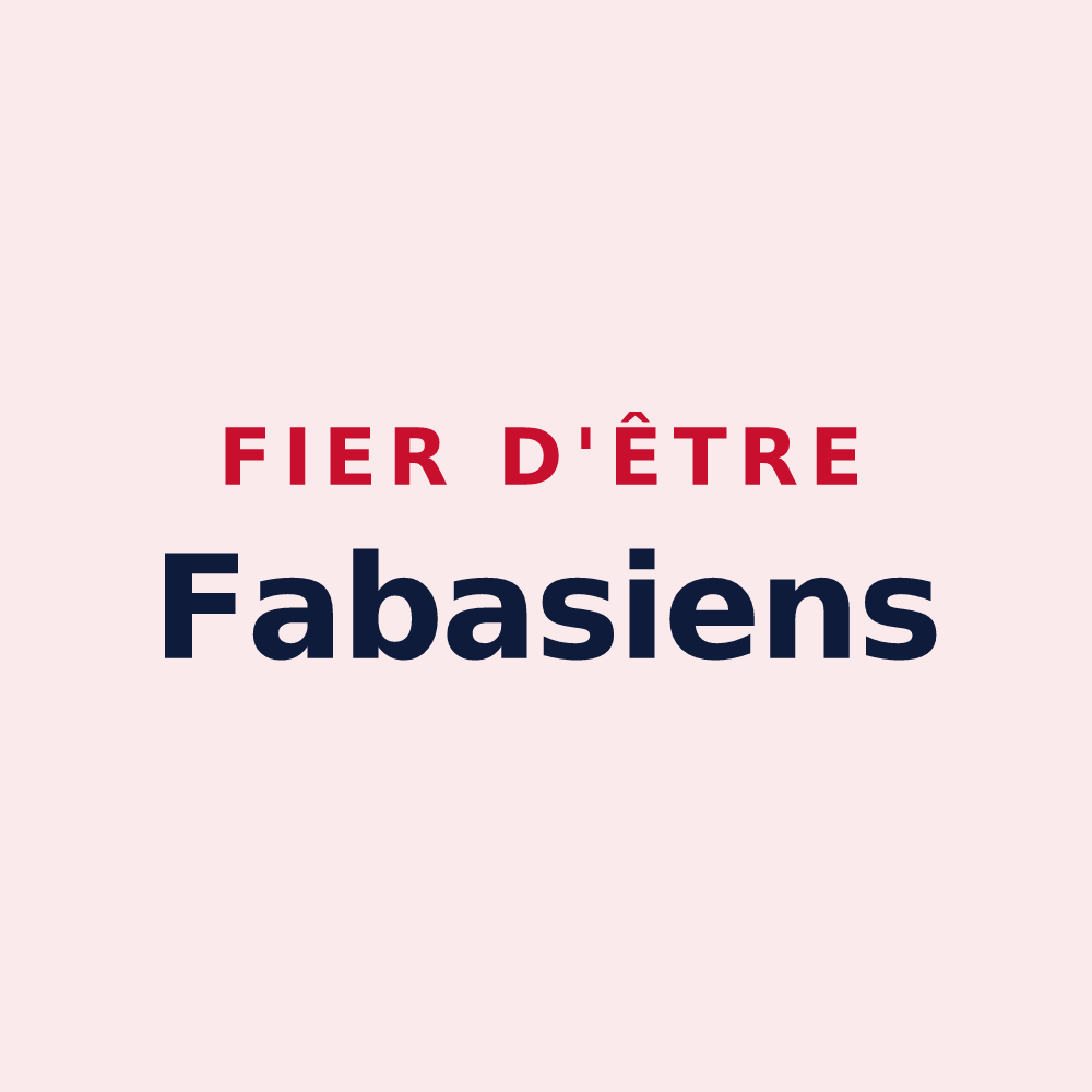 Magnet « Fier d'être Fabasiens » — design pour Fabas