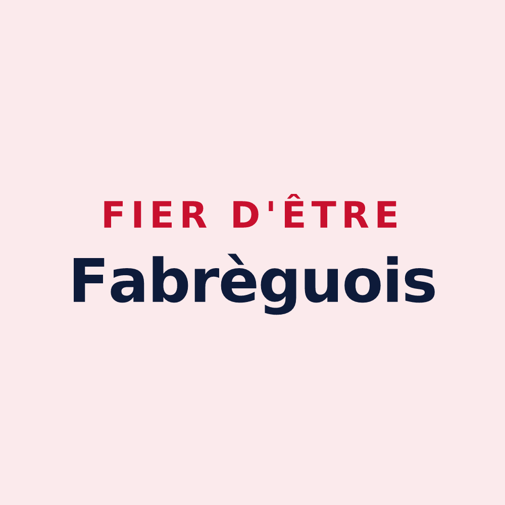 Magnet « Fier d'être Fabrèguois » — design pour Fabrègues