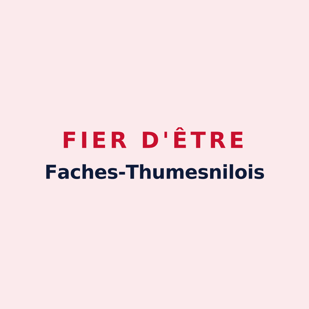 Magnet « Fier d'être Faches-Thumesnilois » — design pour Faches-Thumesnil