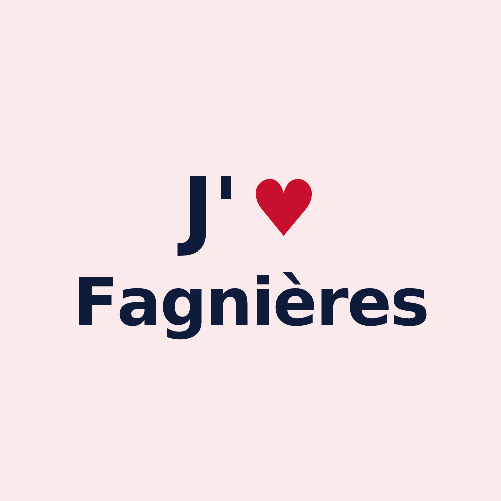 Magnet personnalisé Fagnières — design J'aime Fagnières