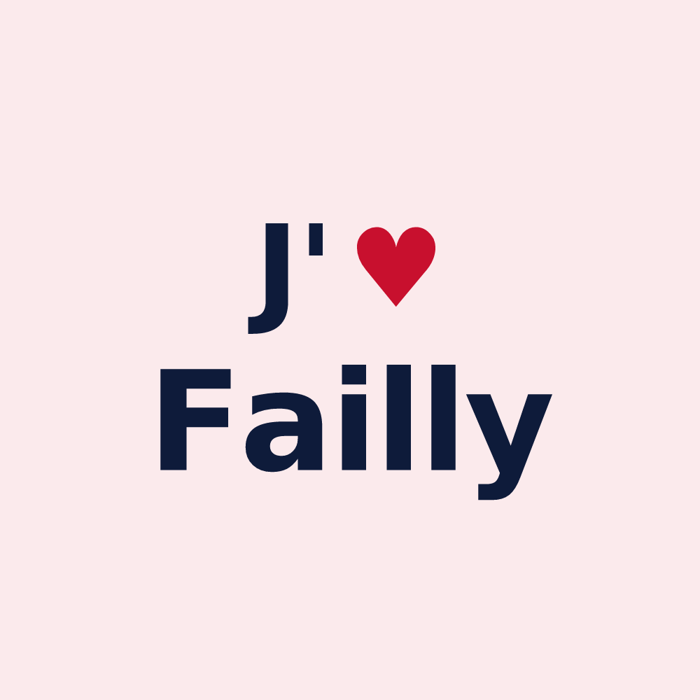 Magnet personnalisé Failly — design J'aime Failly