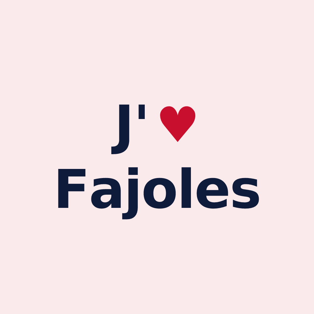 Magnet personnalisé Fajoles — design J'aime Fajoles