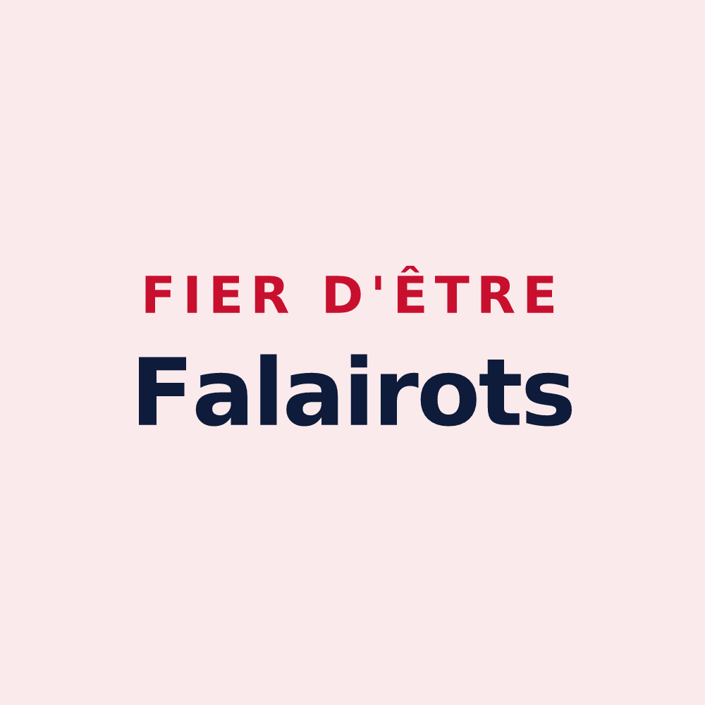 Magnet « Fier d'être Falairots » — design pour Falaise