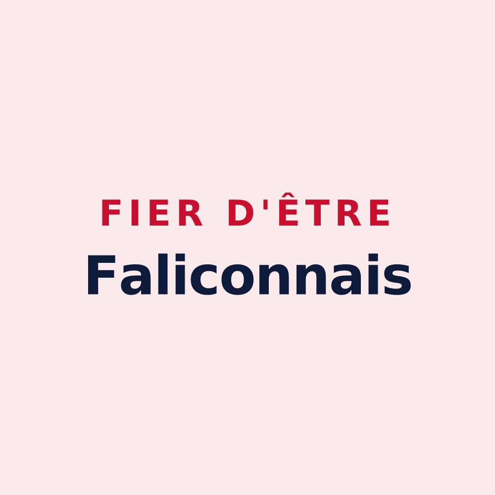 Magnet « Fier d'être Faliconnais » — design pour Falicon