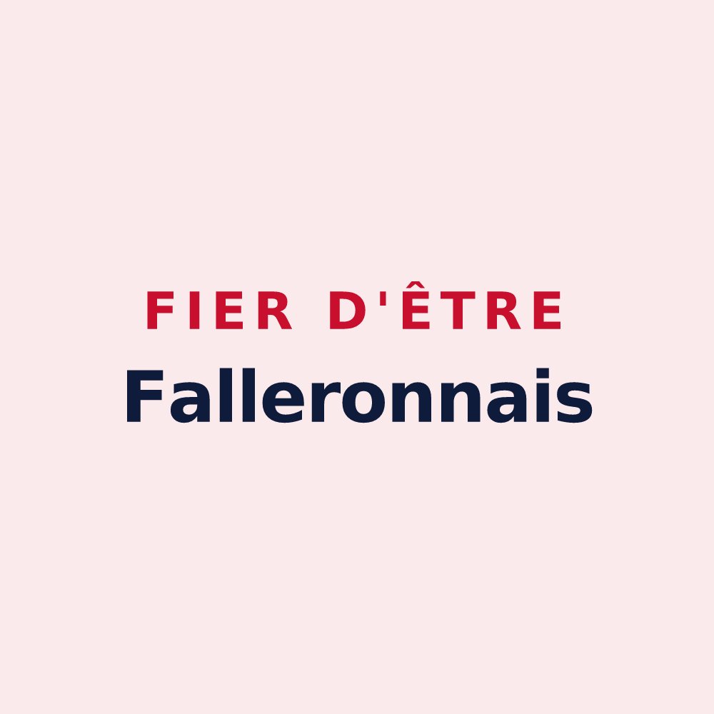 Magnet « Fier d'être Falleronnais » — design pour Falleron