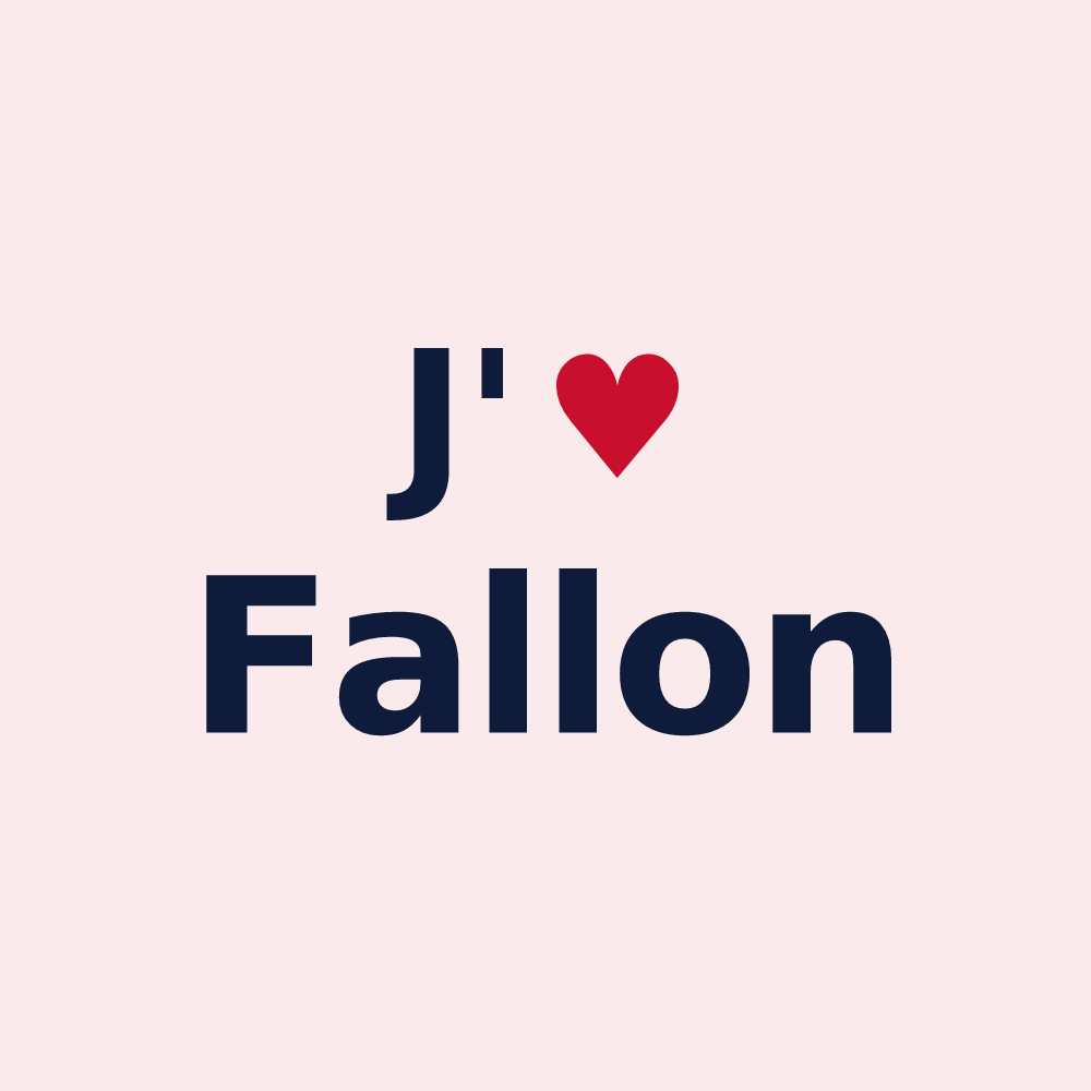 Magnet personnalisé Fallon — design J'aime Fallon