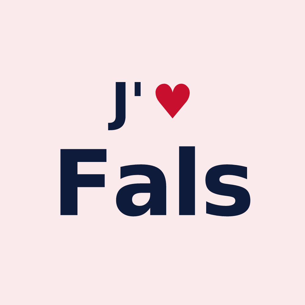 Magnet personnalisé Fals — design J'aime Fals