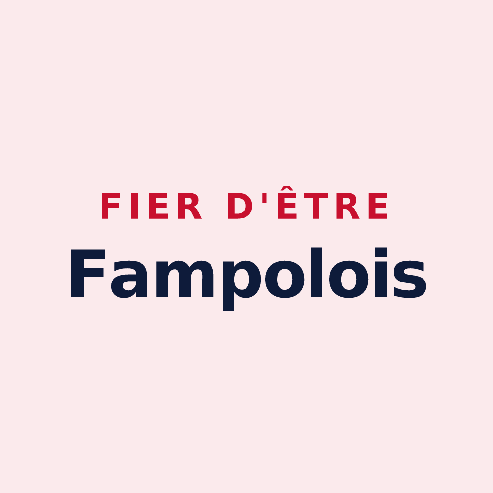 Magnet « Fier d'être Fampolois » — design pour Fampoux
