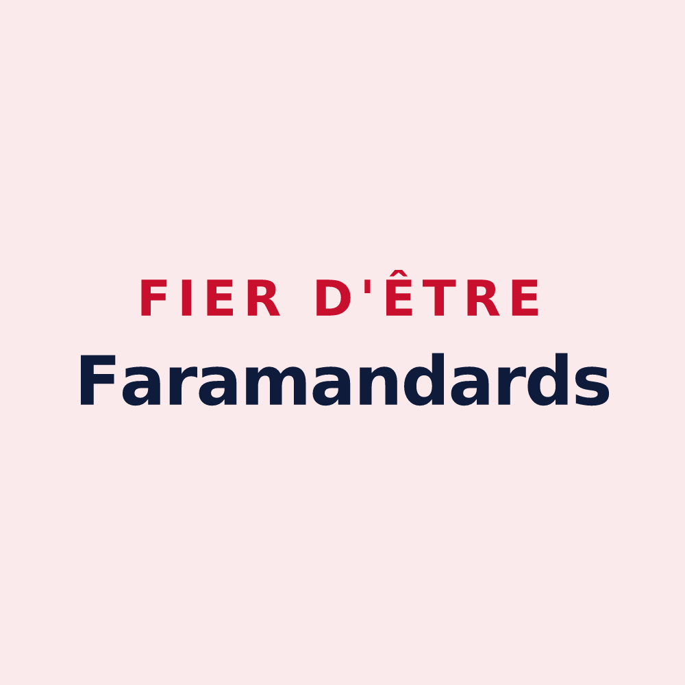 Magnet « Fier d'être Faramandards » — design pour Faramans