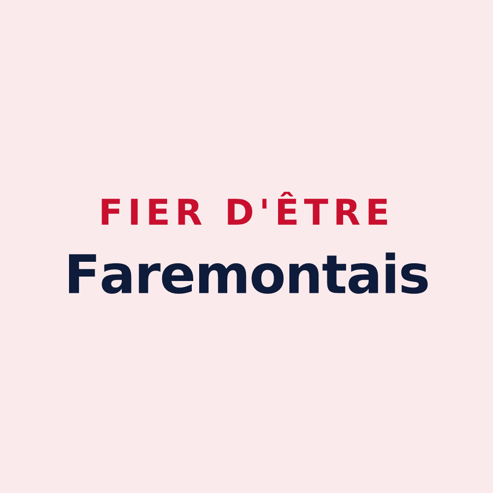 Magnet « Fier d'être Faremontais » — design pour Faremoutiers