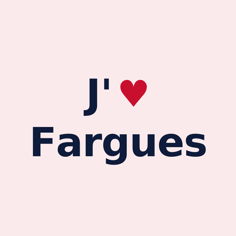 Magnet personnalisé Fargues — design J'aime Fargues
