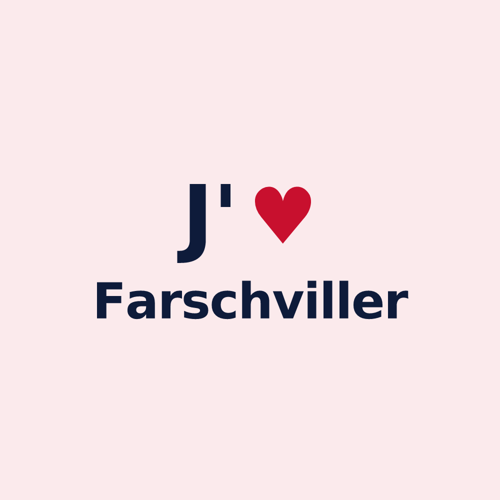 Magnet personnalisé Farschviller — design J'aime Farschviller