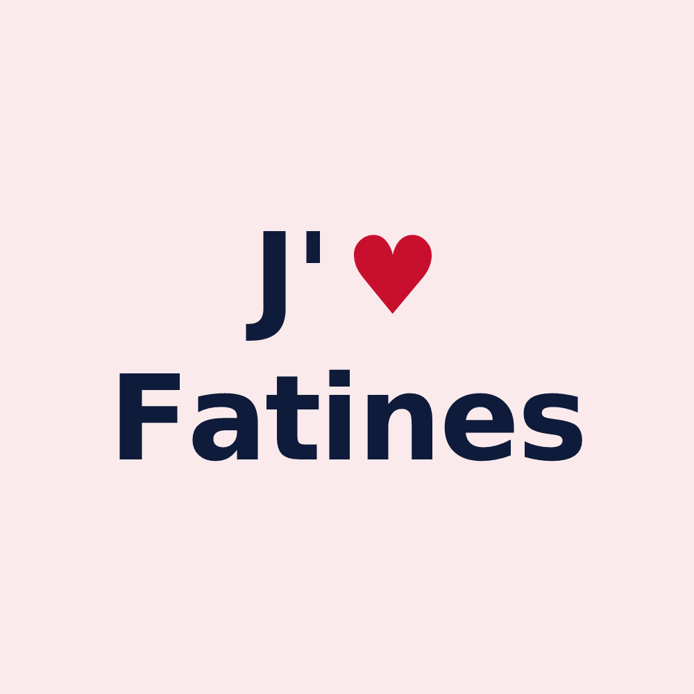 Magnet personnalisé Fatines — design J'aime Fatines