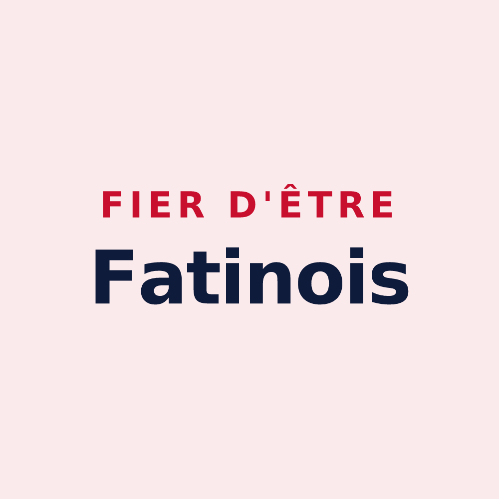Magnet « Fier d'être Fatinois » — design pour Fatines