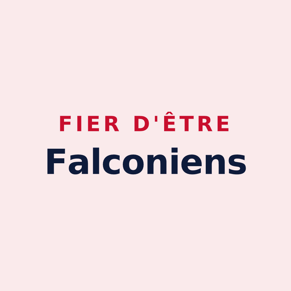 Magnet « Fier d'être Falconiens » — design pour Faucogney-et-la-Mer