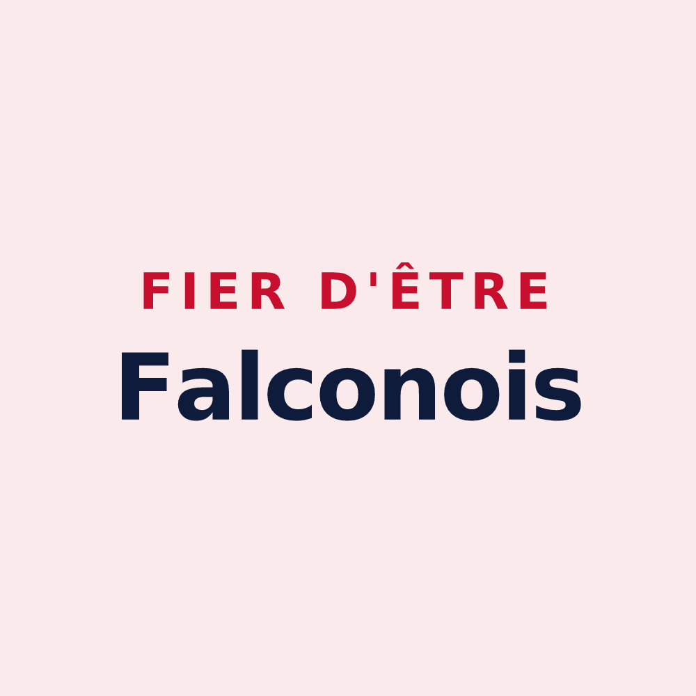 Magnet « Fier d'être Falconois » — design pour Faucompierre