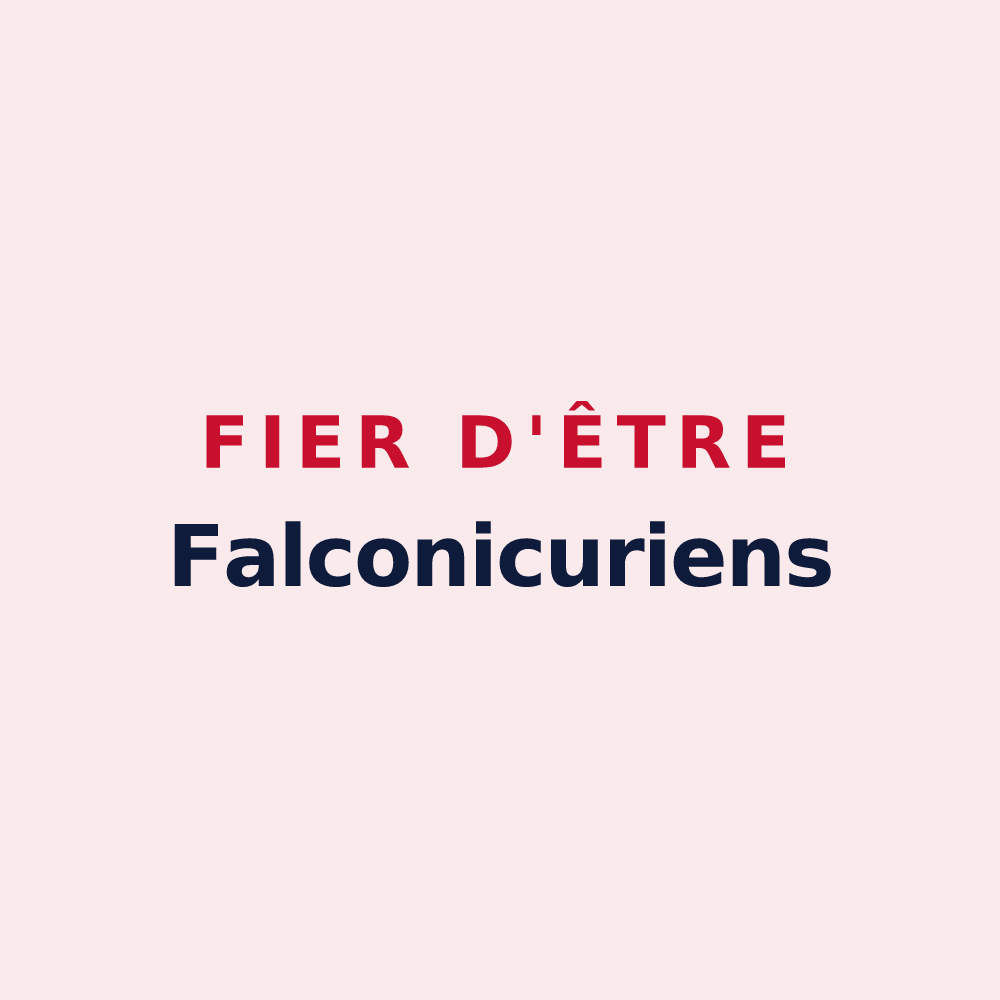 Magnet « Fier d'être Falconicuriens » — design pour Fauconcourt