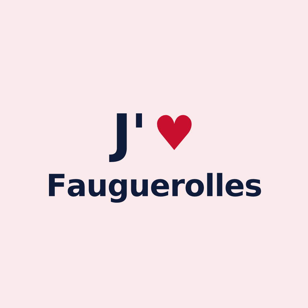 Magnet personnalisé Fauguerolles — design J'aime Fauguerolles