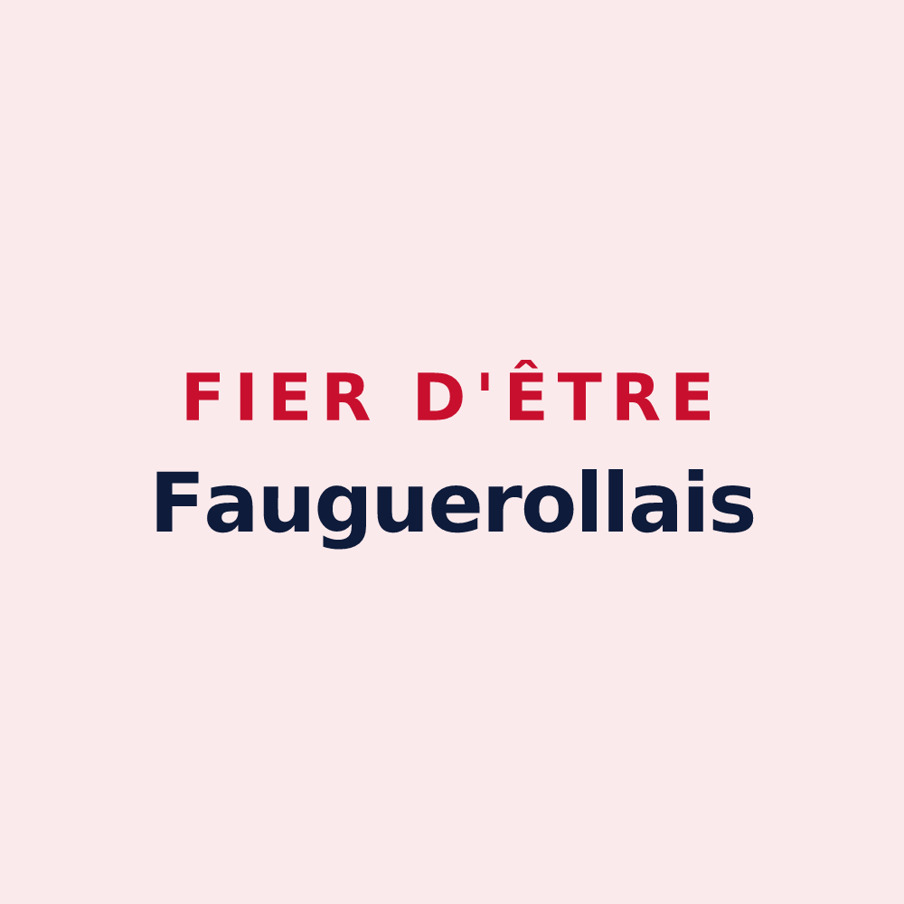 Magnet « Fier d'être Fauguerollais » — design pour Fauguerolles