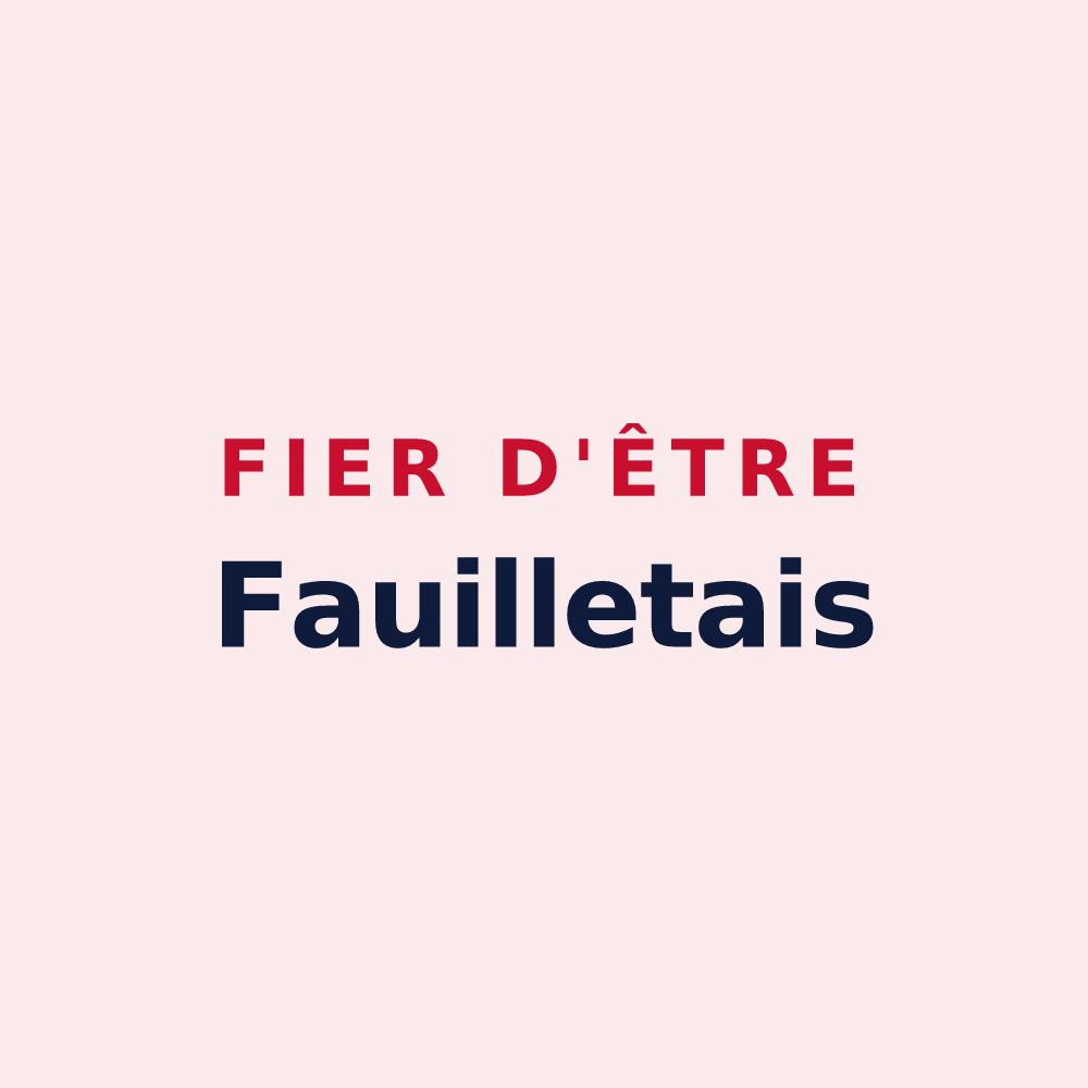 Magnet « Fier d'être Fauilletais » — design pour Fauillet