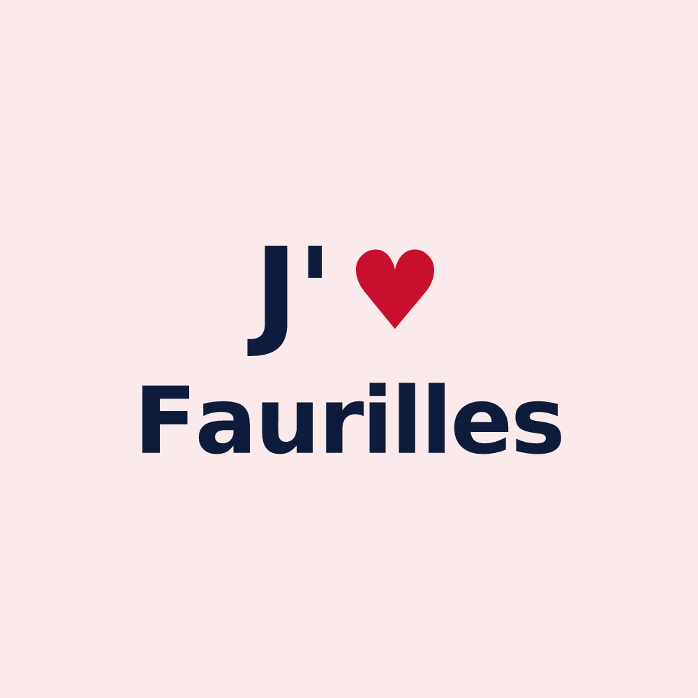 Magnet personnalisé Faurilles — design J'aime Faurilles