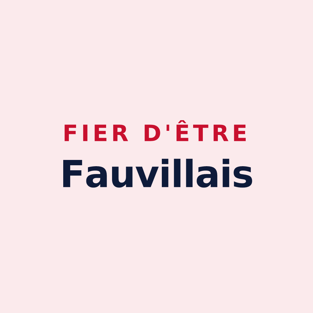 Magnet « Fier d'être Fauvillais » — design pour Fauville