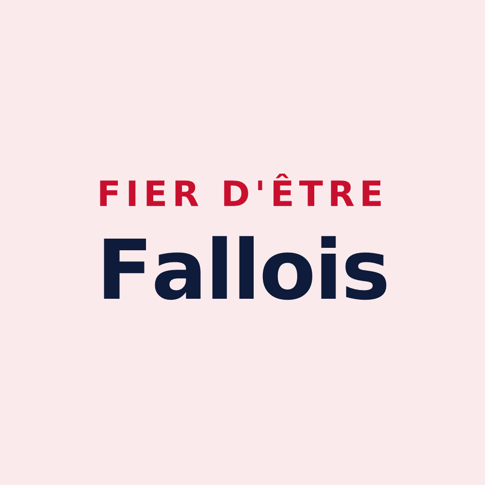 Magnet « Fier d'être Fallois » — design pour Faux-en-Périgord