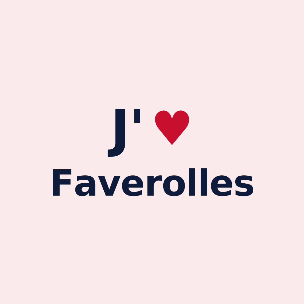 Magnet personnalisé Faverolles — design « J'aime Faverolles » imprimé sur le magnet