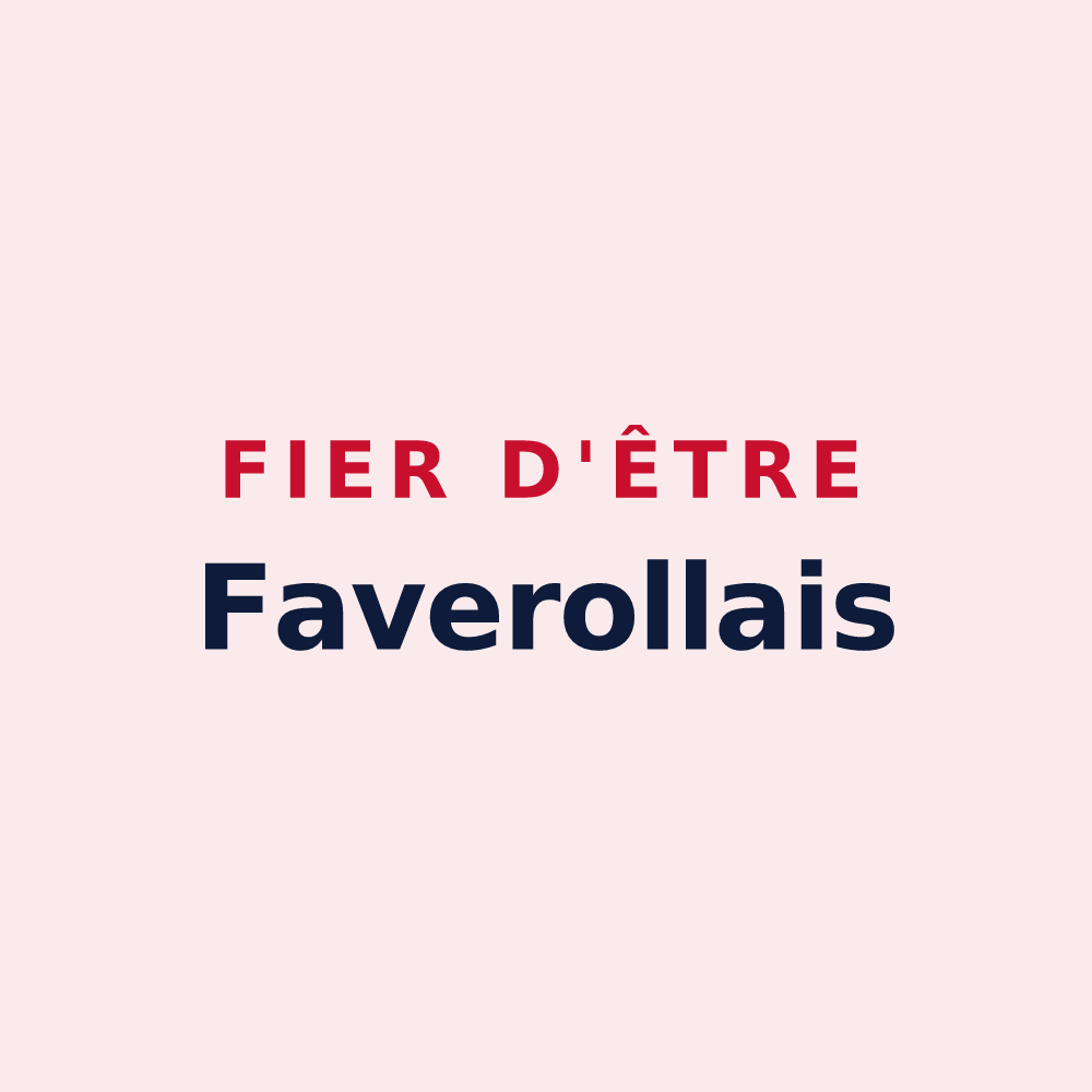 Magnet « Fier d'être Faverollais » — design pour Faverolles-la-Campagne