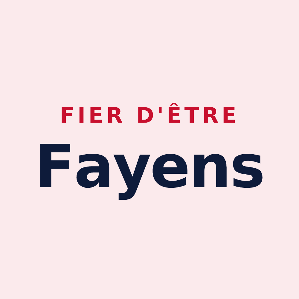 Magnet « Fier d'être Fayens » — design pour Fay-de-Bretagne