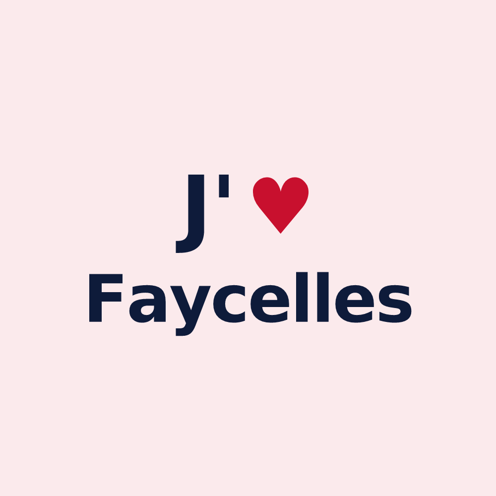 Magnet personnalisé Faycelles — design J'aime Faycelles