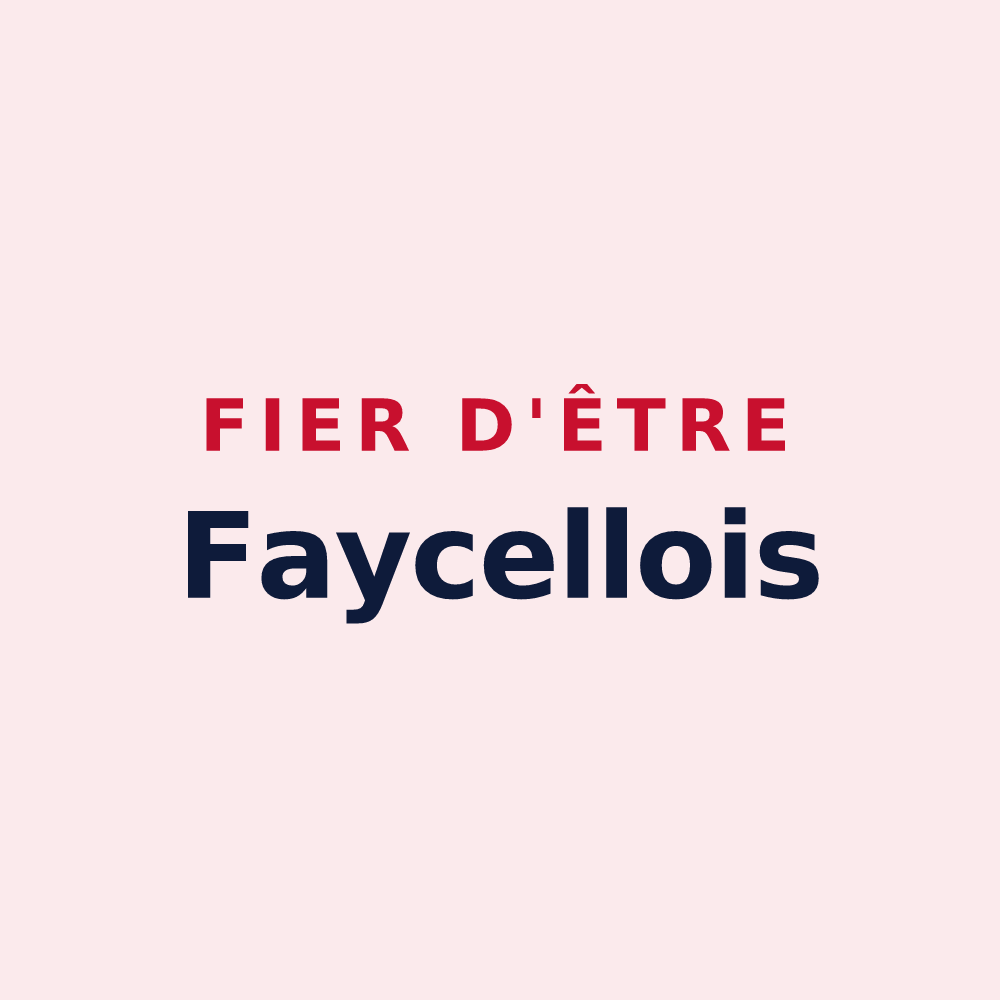 Magnet « Fier d'être Faycellois » — design pour Faycelles