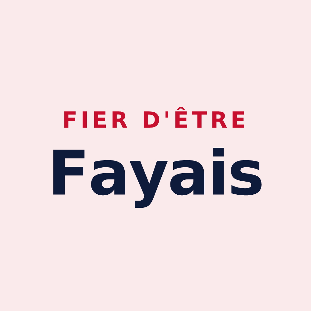 Magnet « Fier d'être Fayais » — design pour Faye-sur-Ardin