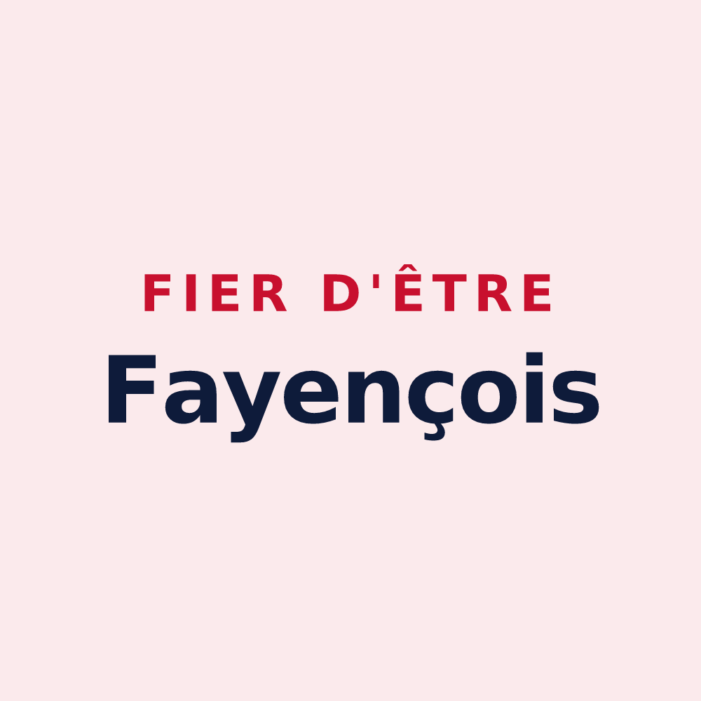 Magnet « Fier d'être Fayençois » — design pour Fayence