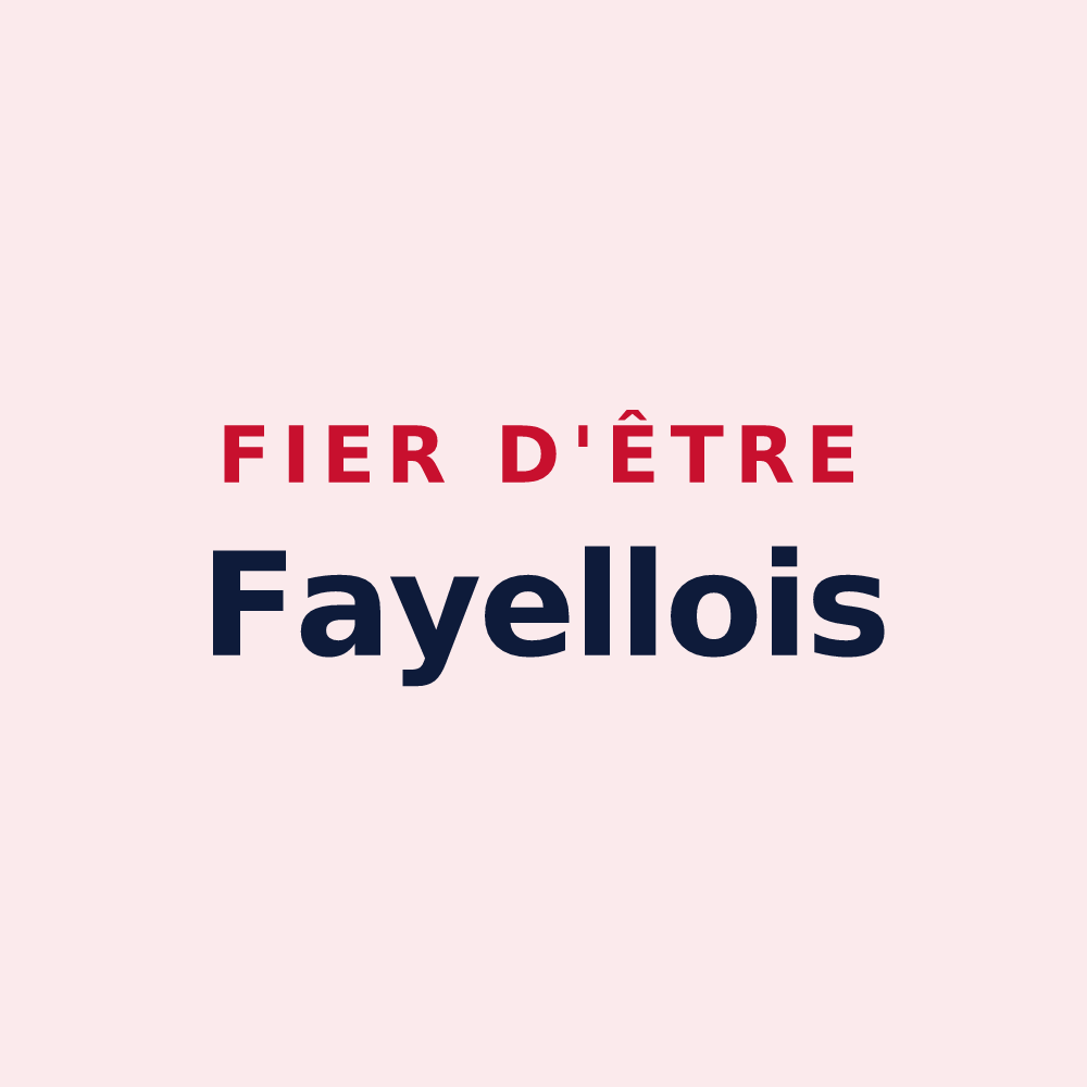 Magnet « Fier d'être Fayellois » — design pour Fayet