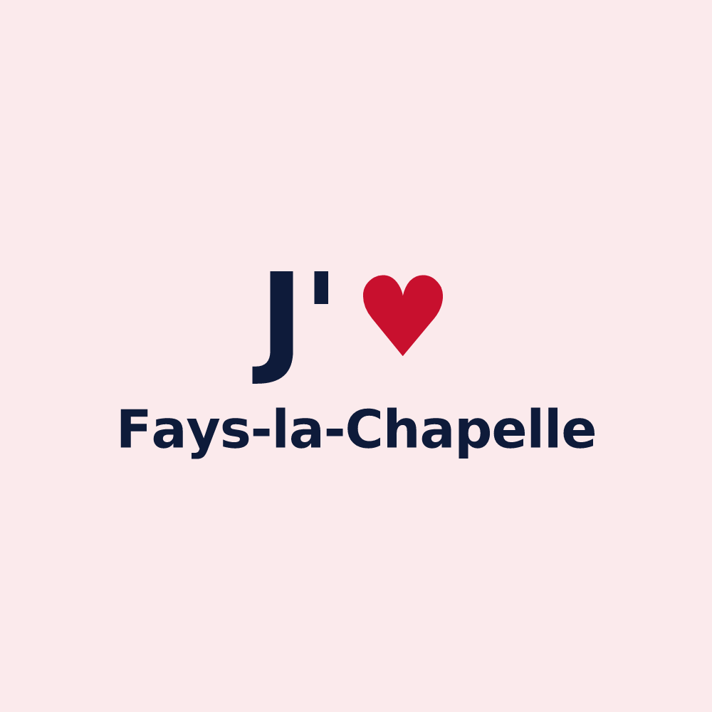 Magnet personnalisé Fays-la-Chapelle — design J'aime Fays-la-Chapelle