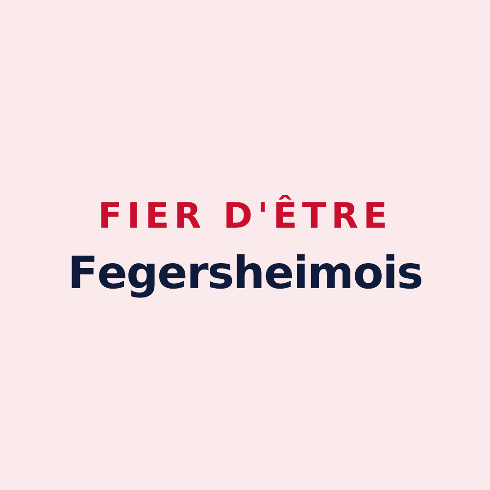 Magnet « Fier d'être Fegersheimois » — design pour Fegersheim