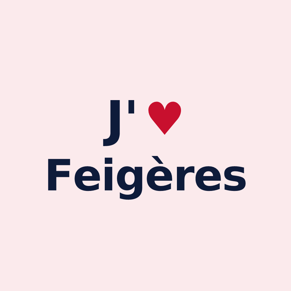 Magnet personnalisé Feigères — design J'aime Feigères