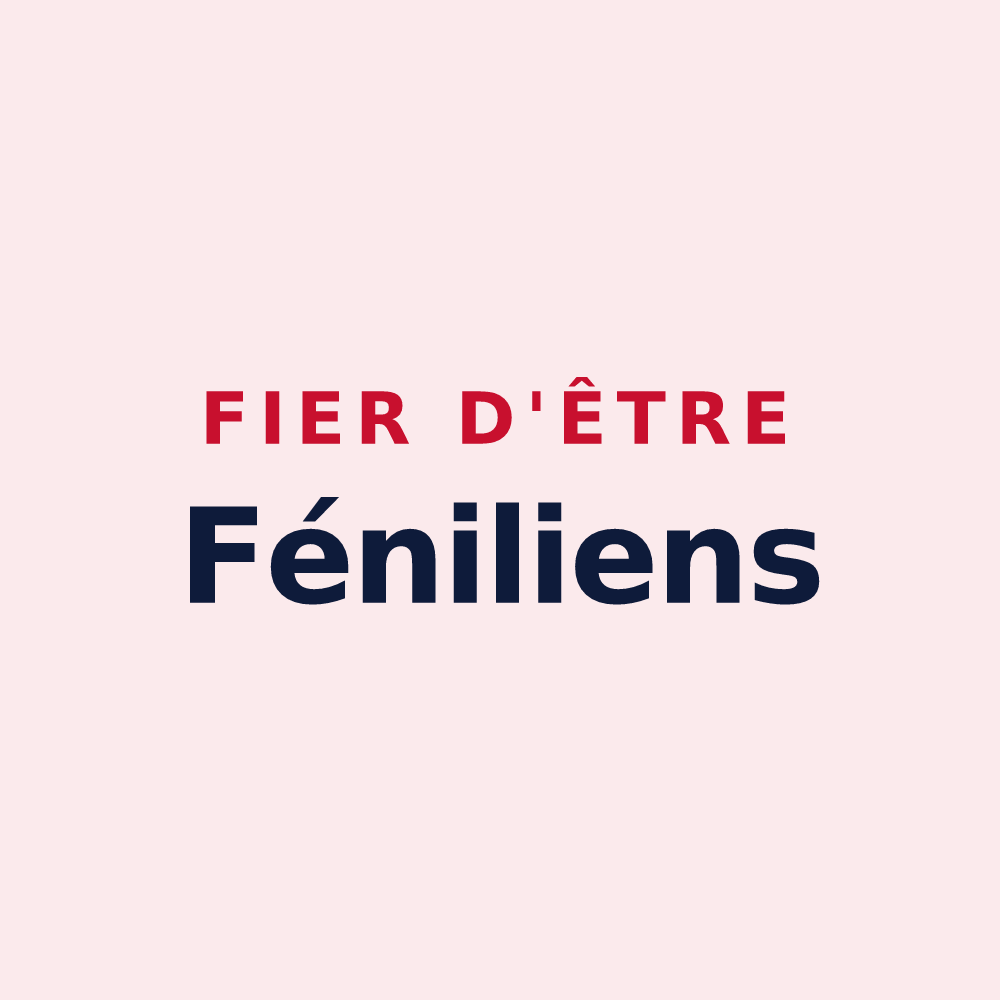 Magnet « Fier d'être Féniliens » — design pour Feings