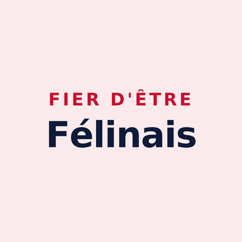 Magnet « Fier d'être Félinais » — design pour Félines-Termenès