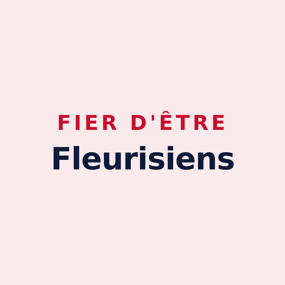 Magnet « Fier d'être Fleurisiens » — design pour Felleries