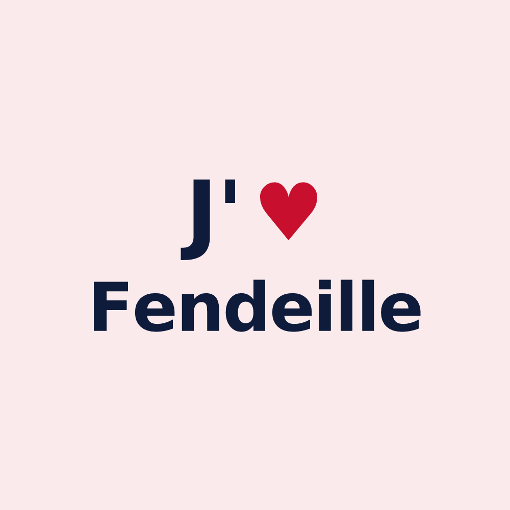 Magnet personnalisé Fendeille — design J'aime Fendeille