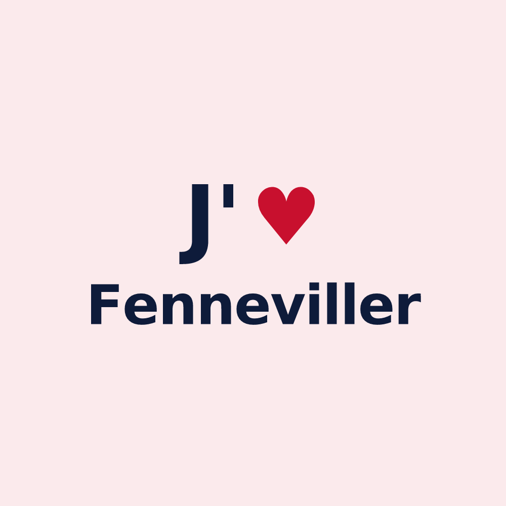 Magnet personnalisé Fenneviller — design J'aime Fenneviller
